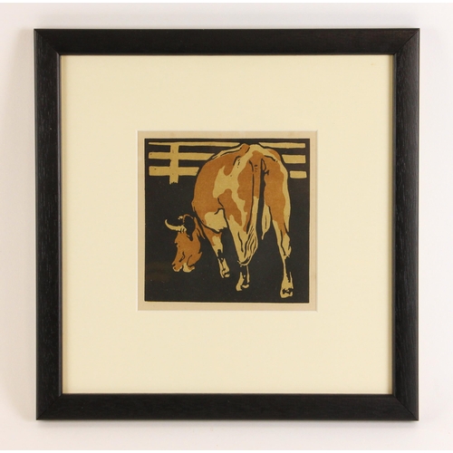 502 - Sir William Nicholson (British, 1872-1949),  
'The Serville Cow',  
Lithograph on paper,  
Unsigned,... 