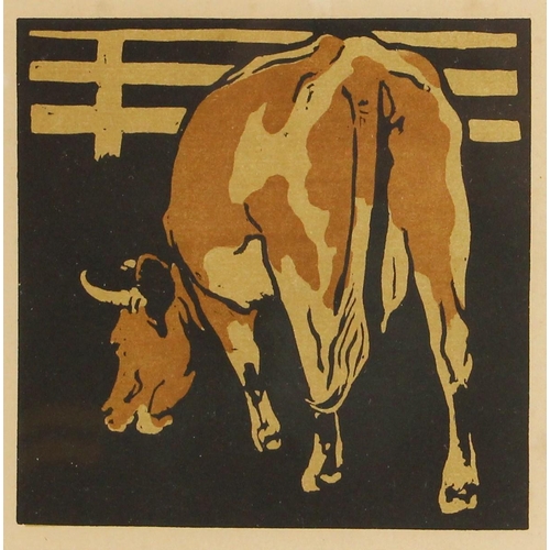 502 - Sir William Nicholson (British, 1872-1949),  
'The Serville Cow',  
Lithograph on paper,  
Unsigned,... 