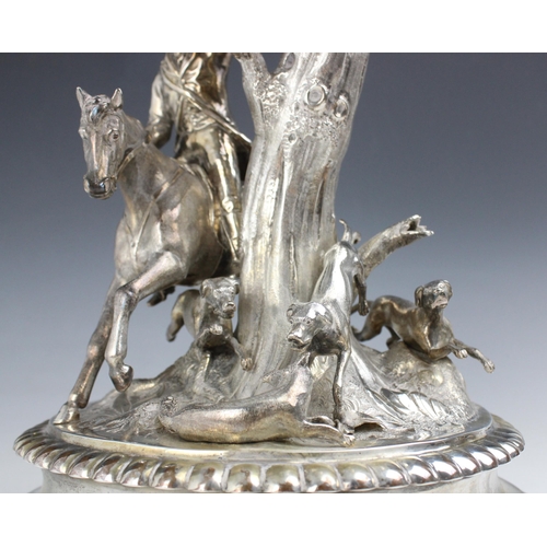 50 - Hunting interest: A large Victorian silver centrepiece, Stephen Smith & William Nicholson, London 18... 