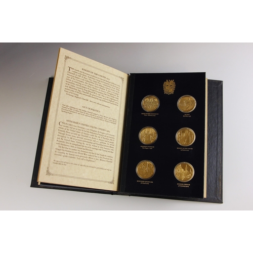 138 - A set of twenty four Churchill centenary trust silver proof medallions, 1974, each encapsulated and ... 