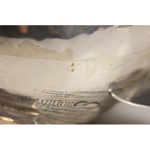 1 - A continental white metal novelty sauce boat, modelled as a fish with realistically engraved detail,... 