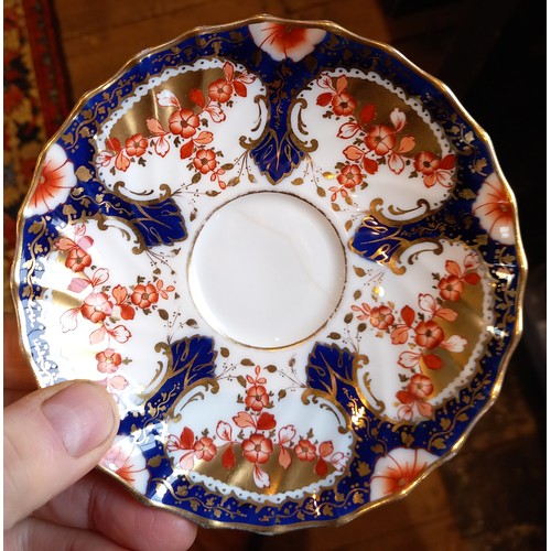 575 - A Spode Copeland’s China Imari pattern part tea service, 19th century, comprising: nine tea cups (on... 