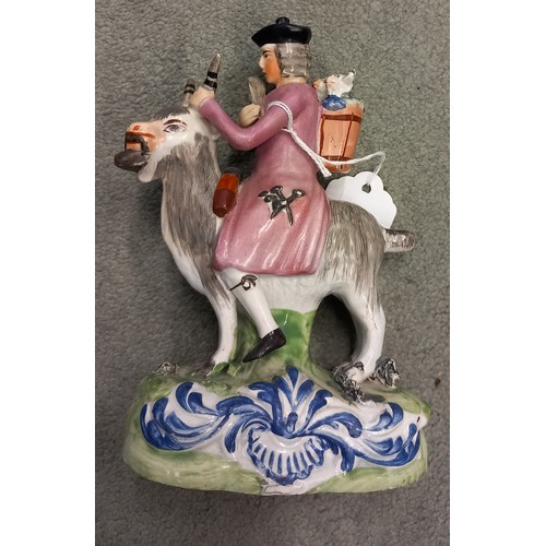 612 - A collection of six Staffordshire pearlware figures, first quarter 19th century, comprising: two sta... 