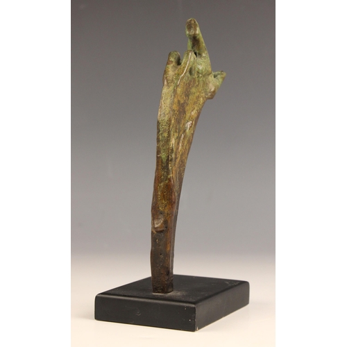 10 - John W Mills (1933-2023),   
Diver in motion (multiple figures #4),   
Patinated bronze on rectangul... 