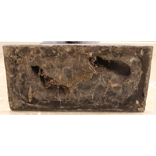 126 - John W Mills (1933-2023),   
Sigmund Freud, cigar raised,   
Black resin on rectangular base,   
160... 