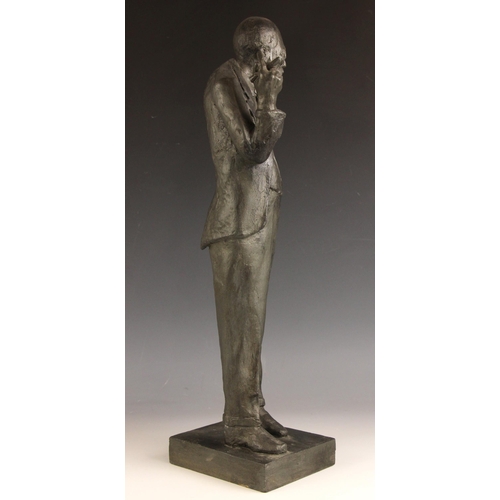 140 - John W Mills (1933-2023),  
Sigmund Freud,  
Patinated resin on integral base,  
54cm high overall