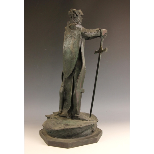 156 - John W Mills (1933-2023),  
'St George', maquette for the statue commissioned by James Sherwood for ... 