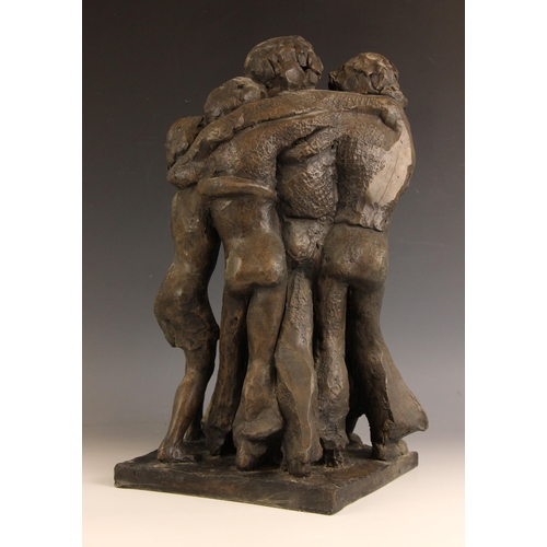 178 - John W. Mills (1933-2023),  
Family - figural group,  
Patinated cold cast bronze on integral base, ... 