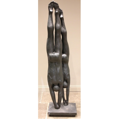 20 - John W Mills (1933-2023),   
‘Divers - Double Entry’,   
Patinated resin on integral base,   
195cm ... 