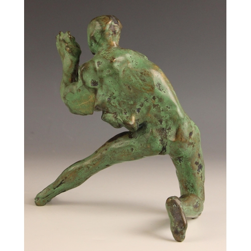 47 - John W Mills (1933-2023),   
‘Gesture’,   
Patinated bronze, freestanding,   
Incised signature vers... 