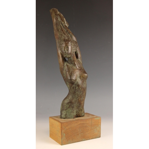 50 - John W Mills (1933-2023),   
Dancer – three quarter length female figure with arms raised,     
Pati... 