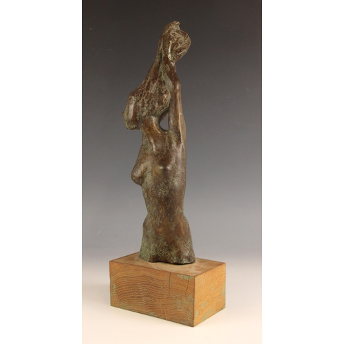 50 - John W Mills (1933-2023),   
Dancer – three quarter length female figure with arms raised,     
Pati... 