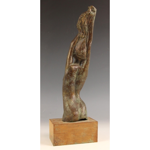 50 - John W Mills (1933-2023),   
Dancer – three quarter length female figure with arms raised,     
Pati... 