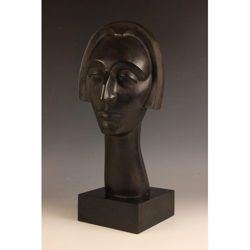 533 - Maurice Lambert (1901-1964),  
Head, Dame Edith Sitwell (1887-1964),  
Patinated bronze on marble ba... 