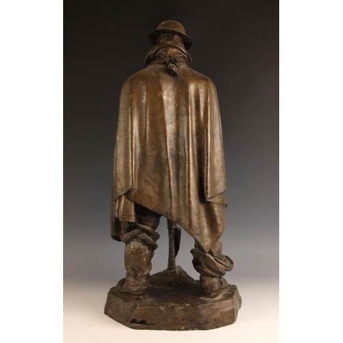 544 - Charles Sargeant Jagger (1885–1934),  
Maquette for 'The Sentry',  
Patinated resin on integral stan... 