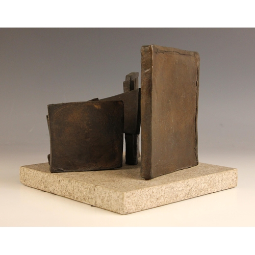 551 - Manner of David Smith (1906-1965),  
Welder at work,  
Bronze on marble base,  
18cm high