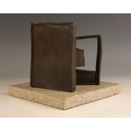 551 - Manner of David Smith (1906-1965),  
Welder at work,  
Bronze on marble base,  
18cm high