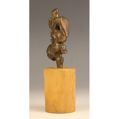 9 - John W Mills (1933-2023),   
‘Somersaulting’, diver in motion (multiple figures #3),    
Patinated b... 