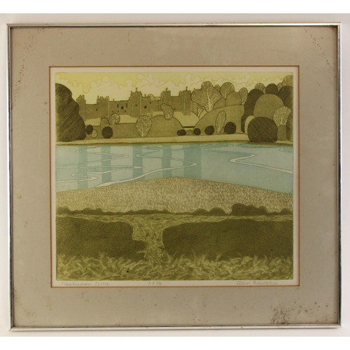 522 - John Brunsdon (British 1933 - 2014)  'Framlingham Castle',  
Artists proof,  
No. 2/8,  
Signed and ... 