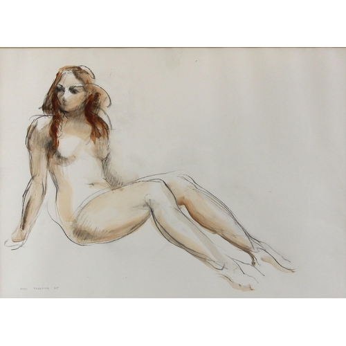 531 - John Skeaping RA (1901-1980) 
Reclining female nude,  
Watercolour and pencil on paper, 
Signed and ... 