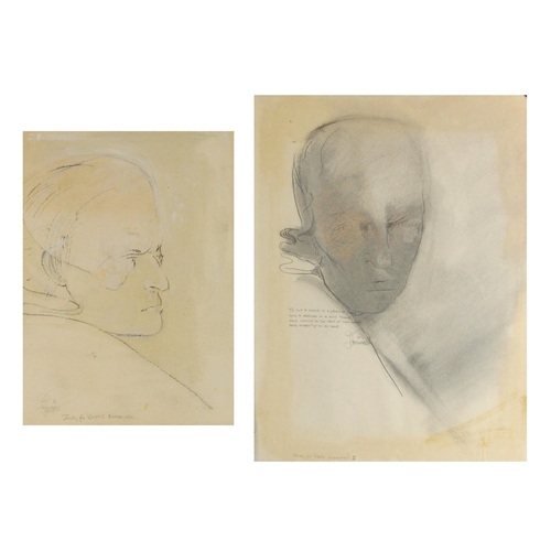 424 - John W. Mills (1933-2023),  
Two studies for The William Blake Memorial,  
Mixed media on paper,  
S... 