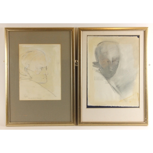 424 - John W. Mills (1933-2023),  
Two studies for The William Blake Memorial,  
Mixed media on paper,  
S... 