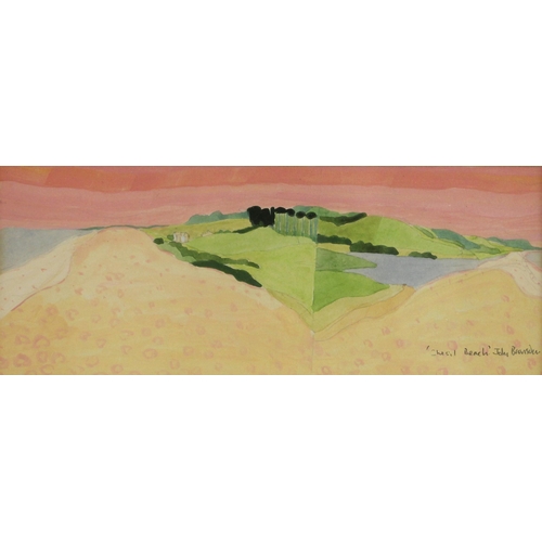 514 - John Brunsdon (British 1933 -2014)  
'Chesil Beach'  
Watercolour on paper,  
Signed and titled,   
... 