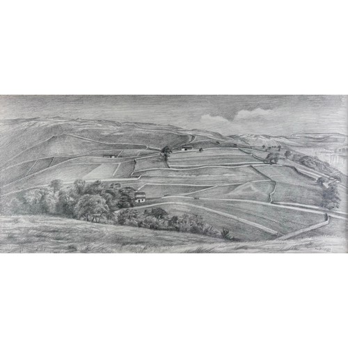 546 - Nan Youngman (1906-1995) 
'Yorkshire walls', 
Pencil on paper,  
Titled and dated verso 1961,  
34 x... 