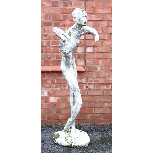 59A - John W Mills (1933-2023),   
Dancer – stylised female figure with distorted limbs,     
Painted resi... 