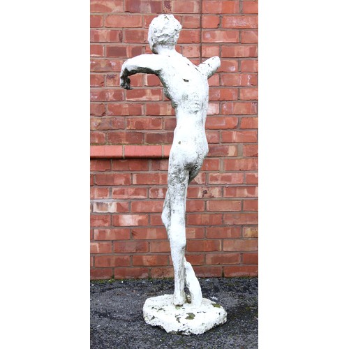 59A - John W Mills (1933-2023),   
Dancer – stylised female figure with distorted limbs,     
Painted resi... 