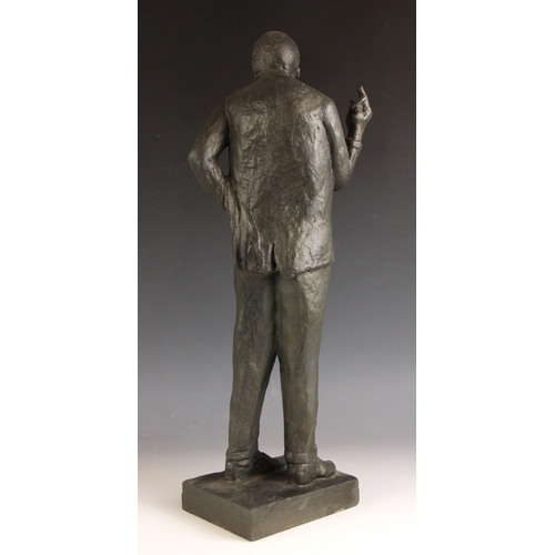 140 - John W Mills (1933-2023),  
Sigmund Freud,  
Patinated resin on integral base,  
54cm high overall