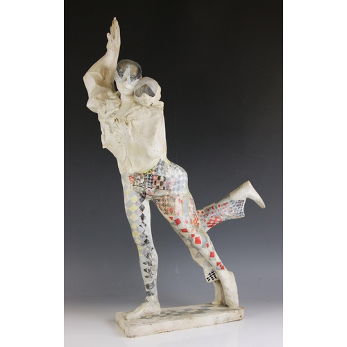 150 - John W Mills (1933-2023),  
Maquette for 'Harlequin & Columbine', right arms raised,    
Embellished... 