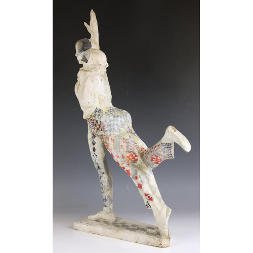 150 - John W Mills (1933-2023),  
Maquette for 'Harlequin & Columbine', right arms raised,    
Embellished... 