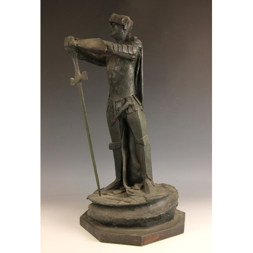 156 - John W Mills (1933-2023),  
'St George', maquette for the statue commissioned by James Sherwood for ... 