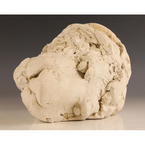 466 - John W. Mills (1933-2023),   
Head, lion,  
Plaster, freestanding,   
19cm high overall