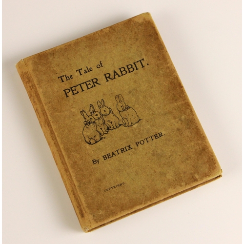 409 - Potter (Beatrix), THE TALE OF PETER RABBIT, first edition, second printing, illustrated brown card b... 