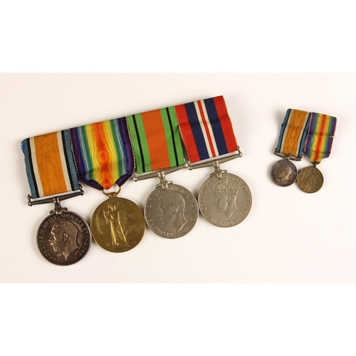 393 - WORLD WAR I AND II INTEREST: A WWI pair to Captain M.E.T. Collins, comprising: the War Medal and the... 