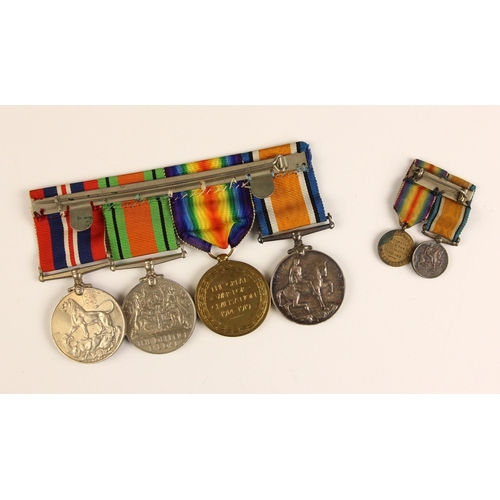 393 - WORLD WAR I AND II INTEREST: A WWI pair to Captain M.E.T. Collins, comprising: the War Medal and the... 