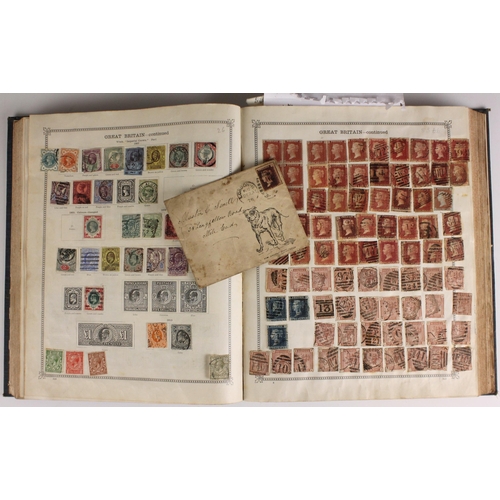 398 - An accumulation of stamps in old albums, to include a good range of material for Europe, Scandinavia... 