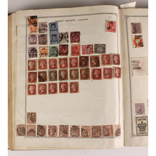 398 - An accumulation of stamps in old albums, to include a good range of material for Europe, Scandinavia... 