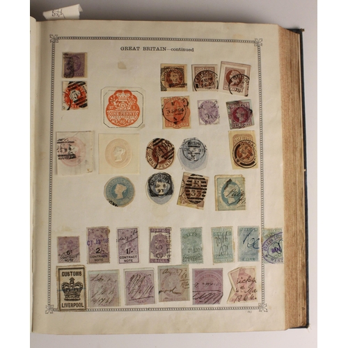 398 - An accumulation of stamps in old albums, to include a good range of material for Europe, Scandinavia... 