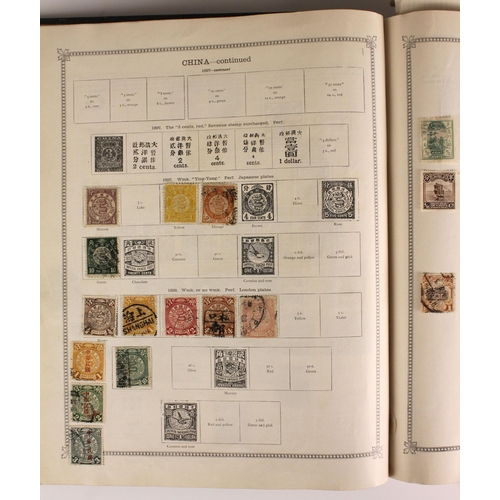 398 - An accumulation of stamps in old albums, to include a good range of material for Europe, Scandinavia... 