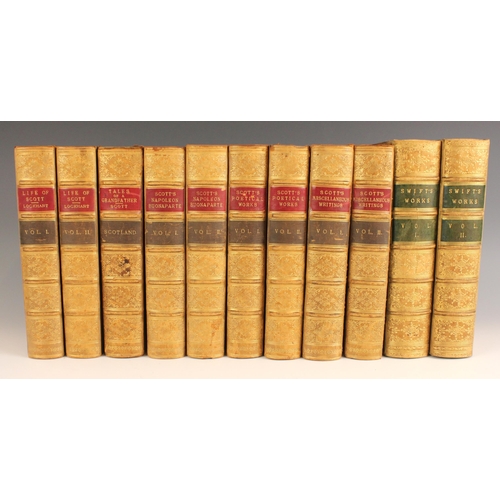 408 - DECORATIVE BINDINGS: Swift (Jonathan) and Roscoe (Thomas), THE WORKS OF JONATHAN SWIFT, D.D. DEAN OF... 