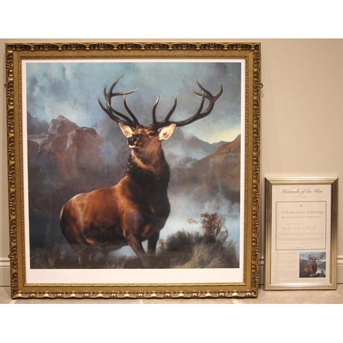 502 - After Sir Edwin Landseer RA (British, 1802-1873),  
'Monarch Of The Glen',  
Limited edition Gouttel... 