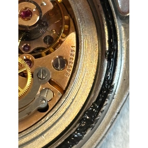 155 - An Omega stainless steel Speedmaster professional wristwatch, the black dial with luminous hands and... 