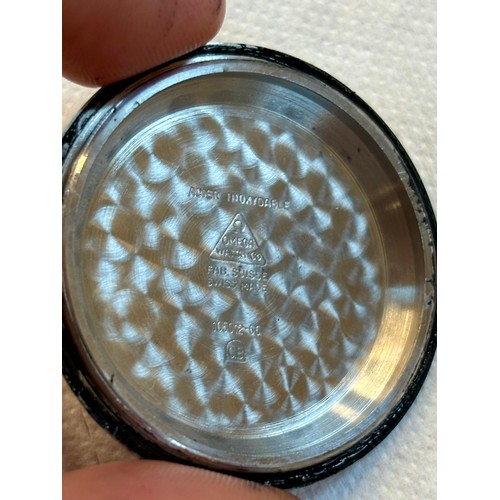 155 - An Omega stainless steel Speedmaster professional wristwatch, the black dial with luminous hands and... 