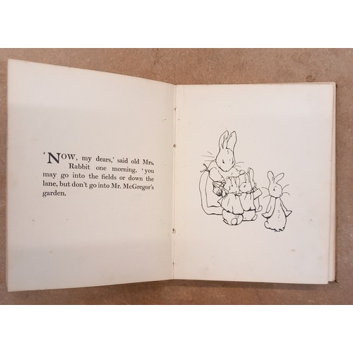 409 - Potter (Beatrix), THE TALE OF PETER RABBIT, first edition, second printing, illustrated brown card b... 