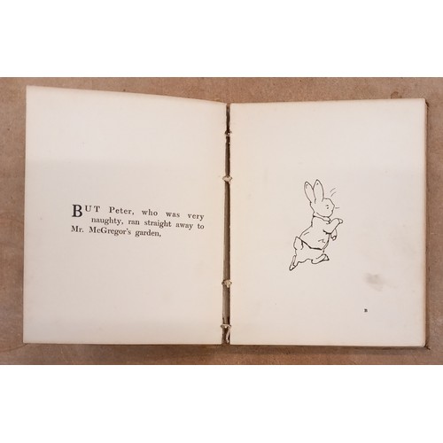 409 - Potter (Beatrix), THE TALE OF PETER RABBIT, first edition, second printing, illustrated brown card b... 