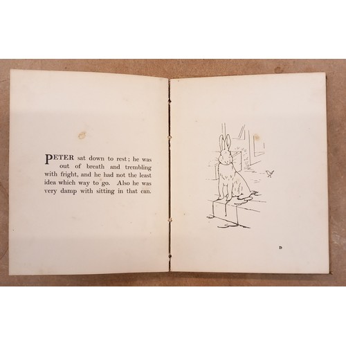 409 - Potter (Beatrix), THE TALE OF PETER RABBIT, first edition, second printing, illustrated brown card b... 