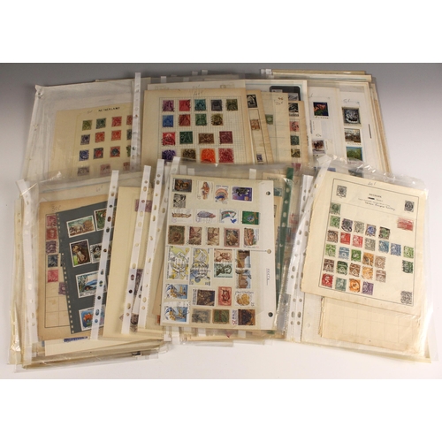 399 - A large accumulation of stamps in albums, on pages and in packets etc, plus covers, includes an albu... 